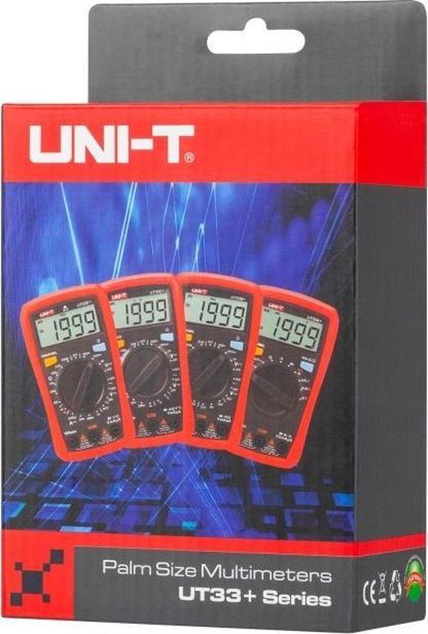Ψηφιακό Πολύμετρο Uni-T UT33A+ με Αυτόματη Εναλλαγή Εύρους Μέτρησης AC/DC Τάσης και Ρεύματος