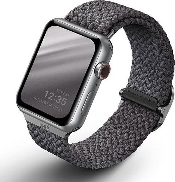 Uniq UNIQ λουράκι Aspen Apple Watch 40/38mm Πλεκτό γκρι/γρανίτης γκρι