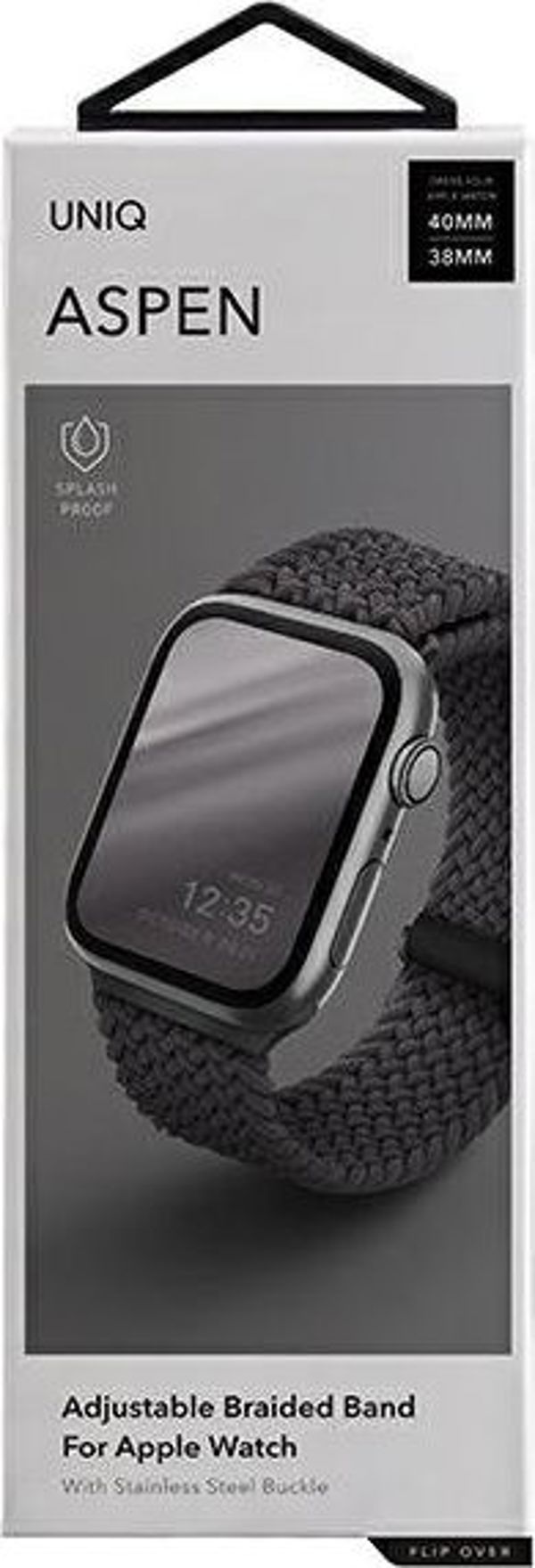 Uniq UNIQ λουράκι Aspen Apple Watch 40/38mm Πλεκτό γκρι/γρανίτης γκρι