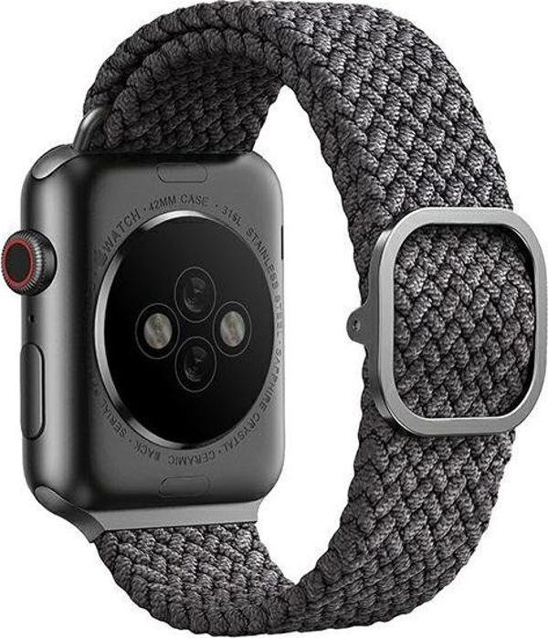 Uniq UNIQ λουράκι Aspen Apple Watch 40/38mm Πλεκτό γκρι/γρανίτης γκρι