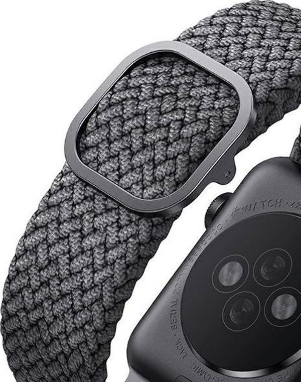 Uniq UNIQ λουράκι Aspen Apple Watch 40/38mm Πλεκτό γκρι/γρανίτης γκρι