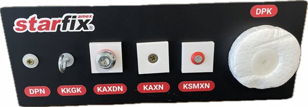 Πολλαπλής χρήσης βύσμα πλαισίου KAXDN 12x120mm νάιλον