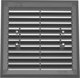 UN KRATKA WENTYLACYJNA 215*215MM GRAFIT (1 SZT)
