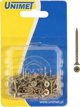 Βίδα ξύλου γαλβανισμένη κίτρινη 5.0x35mm, 35 τεμάχια
