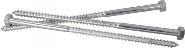 Βίδα ξύλου για κλειδί, γαλβανισμένη 6x25mm (1 κιλό)
