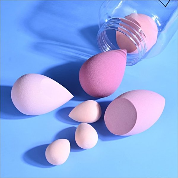 Σετ 7 σφουγγαράκια μακιγιάζ Upominkarnia CREAMY RED DUO GB06CZE