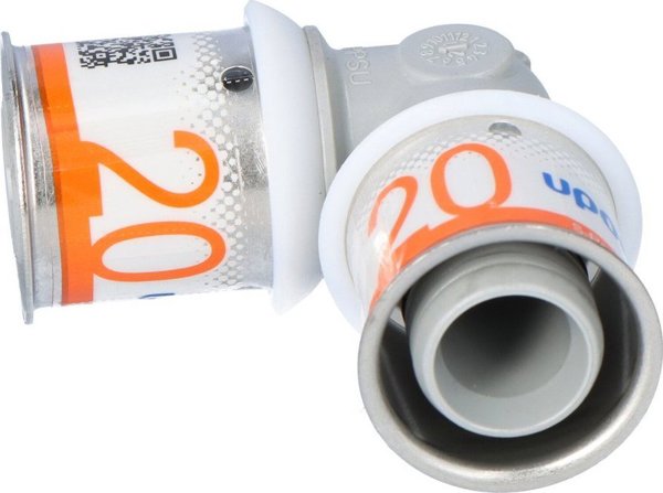 Uponor S-Press PLUS Γωνία PPSU 20-20, Εξάρτημα Ύδρευσης με Δείκτη Σύσφιξης και Ελέγχου Διαρροής