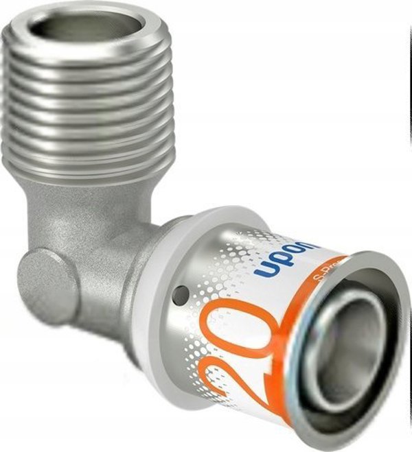 Uponor S-Press PLUS γωνία με εξωτερικό σπείρωμα 20-R1/2MT