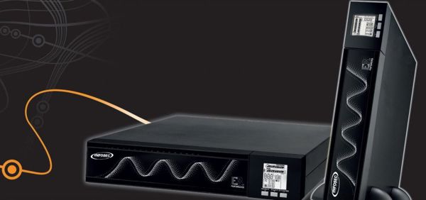 Infosec UPS E3 Performance 1100 RT, 1100VA, Line Interactive, Rack Mount & Tower, 67024