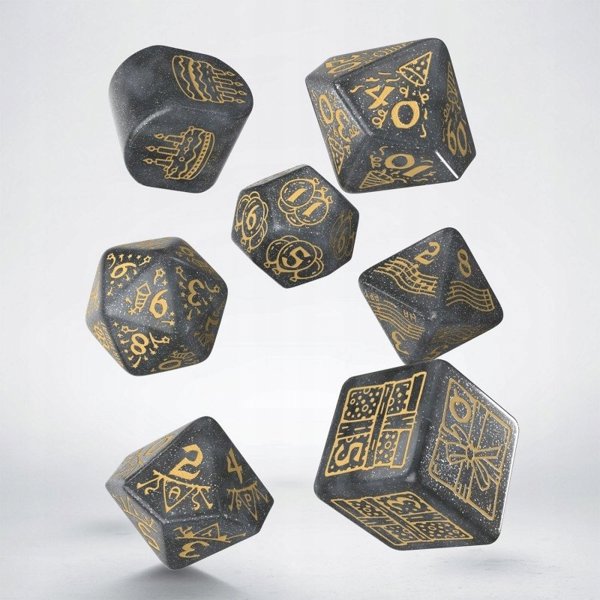 Q-Workshop Σετ Ζαριών Birthday Dice: Confetti – Πολύχρωμα Ζάρια για Επιτραπέζια Παιχνίδια