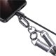 Usams Smycz do telefonu z kablem do ladowania SJ745 60W USB-C do USB-C 1.2m rozowy