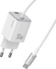 Φορτιστής Usams CC264 PD 30W με Καλώδιο Φόρτισης - Λευκός
