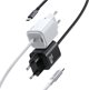 Φορτιστής Usams CC264 PD 30W με Καλώδιο Φόρτισης - Λευκός