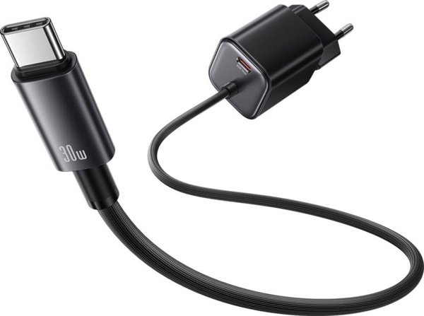 Φορτιστής Usams CC264 PD 30W με Καλώδιο Φόρτισης - Λευκός