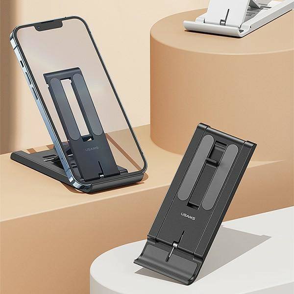 USAMS Βάση Γραφείου US-ZJ070 για Smartphone & Tablet Ρυθμιζόμενη Λευκή