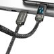 Καλώδιο Usams Meteor Series USB-C σε USB-C 100W, 1.2m, Γρήγορης Φόρτισης, από Κράμα Ψευδαργύρου, Μαύρο (US-SJ744)