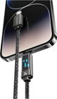 Usams Καλώδιο Meteor US-SJ743 USB-C σε Lightning 30W 1.2m, Γρήγορης Φόρτισης, από Κράμα Ψευδαργύρου, Μαύρο