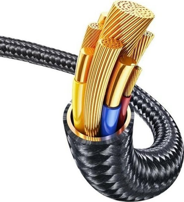 Usams Καλώδιο Meteor US-SJ743 USB-C σε Lightning 30W 1.2m, Γρήγορης Φόρτισης, από Κράμα Ψευδαργύρου, Μαύρο