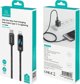 Usams Καλώδιο Meteor US-SJ743 USB-C σε Lightning 30W 1.2m, Γρήγορης Φόρτισης, από Κράμα Ψευδαργύρου, Μαύρο