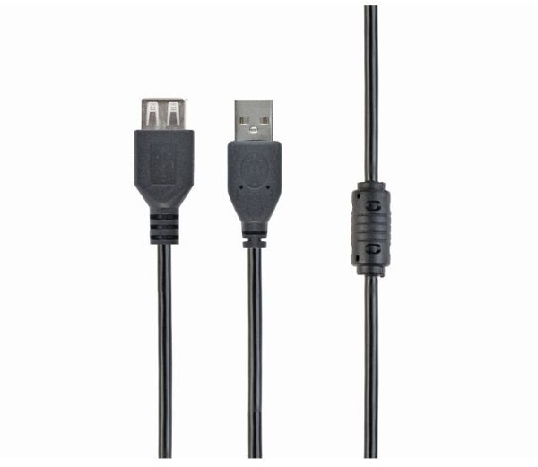 USB 2.0 cable M/F 1.8m Black 84031 (4751036840318)