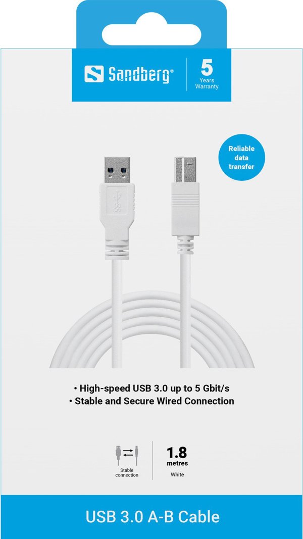 USB 3.0 A-B Cable 1.8 m