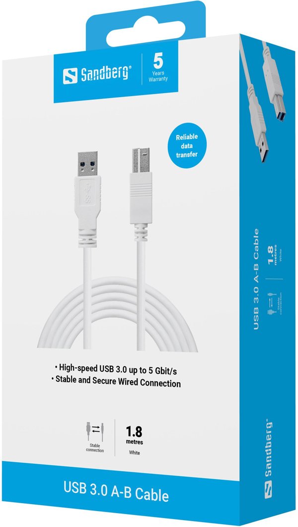USB 3.0 A-B Cable 1.8 m