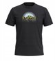 U'S Dusk to Dawn Graphic Short Sleeve Tee Slim Fit, 001 | black, M