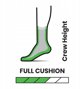 U'S Hike Full Cushion Crew Socks, 001 | black, S