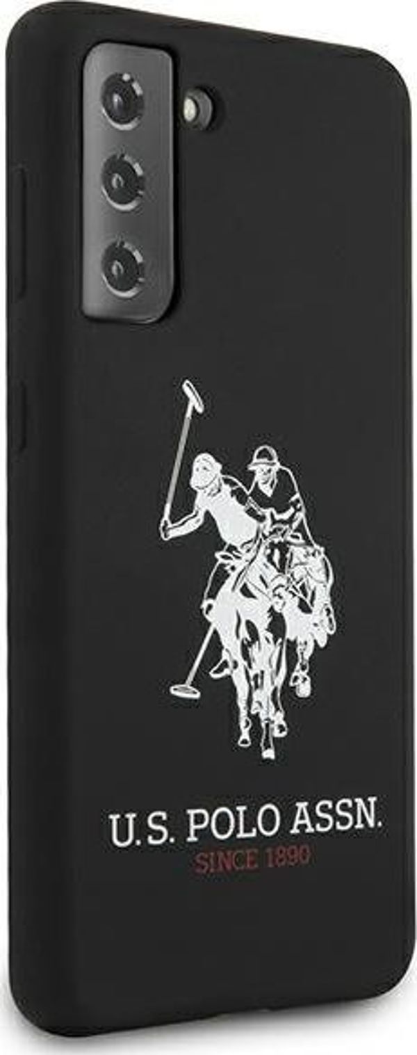 Θήκη Smartphone U.S. Polo Assn. S21+ Λογότυπο Σιλικόνης, Μαύρο