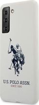 Θήκη U.S. Polo Assn. για Smartphone, Σιλικόνης με Λογότυπο, Λευκό, S21 G991