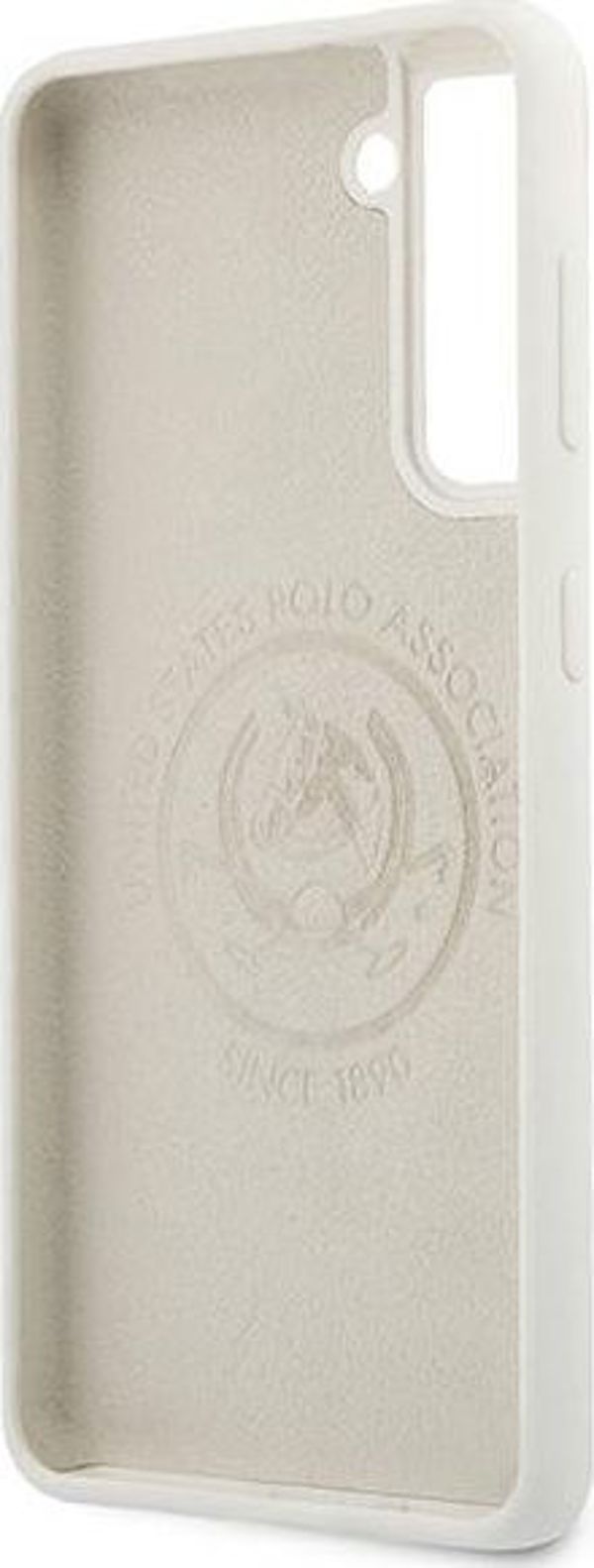 Θήκη U.S. Polo Assn. για Smartphone, Σιλικόνης με Λογότυπο, Λευκό, S21 G991