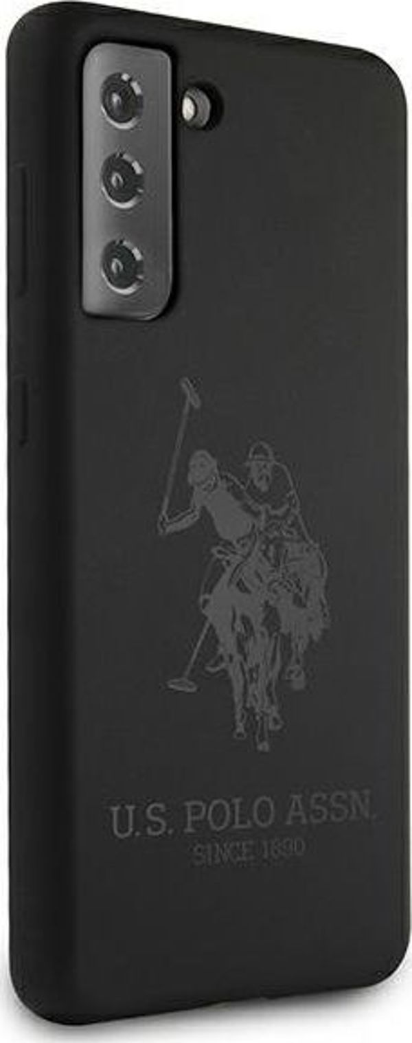 U.S. Polo Assn. Θήκη Σιλικόνης για Samsung Galaxy S21 Plus, Μαύρο