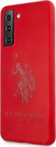 Θήκη U.S. Polo Assn. για Samsung Galaxy S21+ (G996), Σιλικόνης, Κόκκινο
