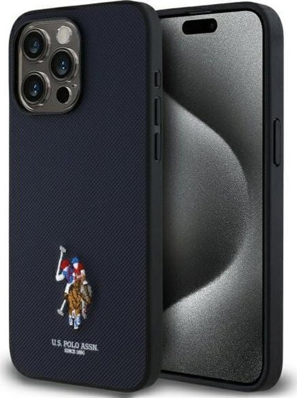 US Polo USHCP15XPEMV iPhone 15 Pro Max 6,7" κεντημένο DH χρώμα μπλε/ναυτικό