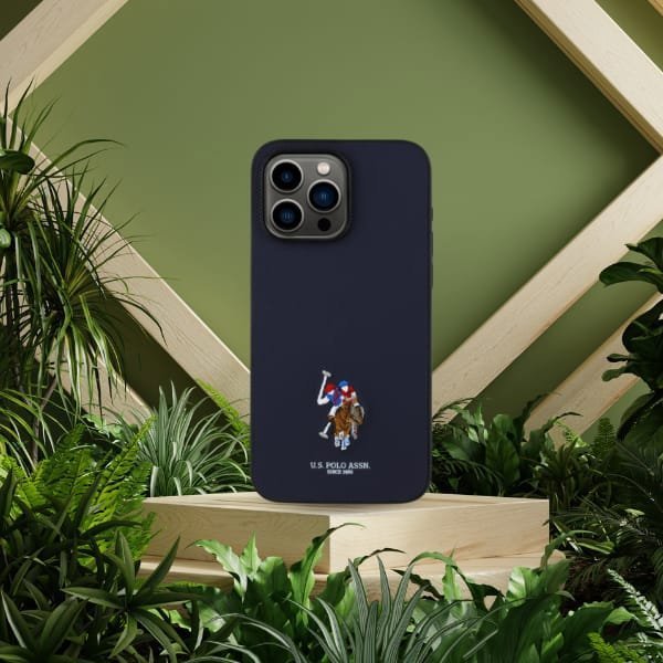 US Polo USHCP15XPEMV iPhone 15 Pro Max 6,7" κεντημένο DH χρώμα μπλε/ναυτικό