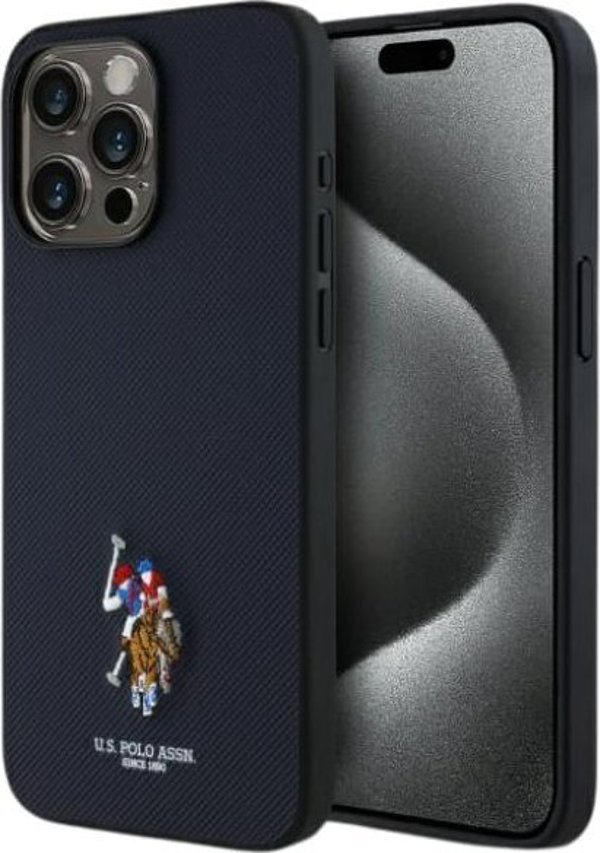 US Polo USHCP15XPEMV iPhone 15 Pro Max 6,7" κεντημένο DH χρώμα μπλε/ναυτικό
