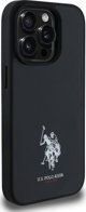 US Polo USHCP15XPGEK iPhone 15 Pro Max 6,7" μαύρο Δερμάτινο Κεντημένο DH Χρώμα