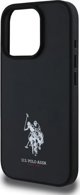 US Polo USHCP15XPGEK iPhone 15 Pro Max 6,7" μαύρο Δερμάτινο Κεντημένο DH Χρώμα