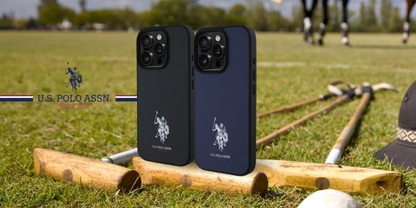 US Polo USHCP15XPGEK iPhone 15 Pro Max 6,7" μαύρο Δερμάτινο Κεντημένο DH Χρώμα