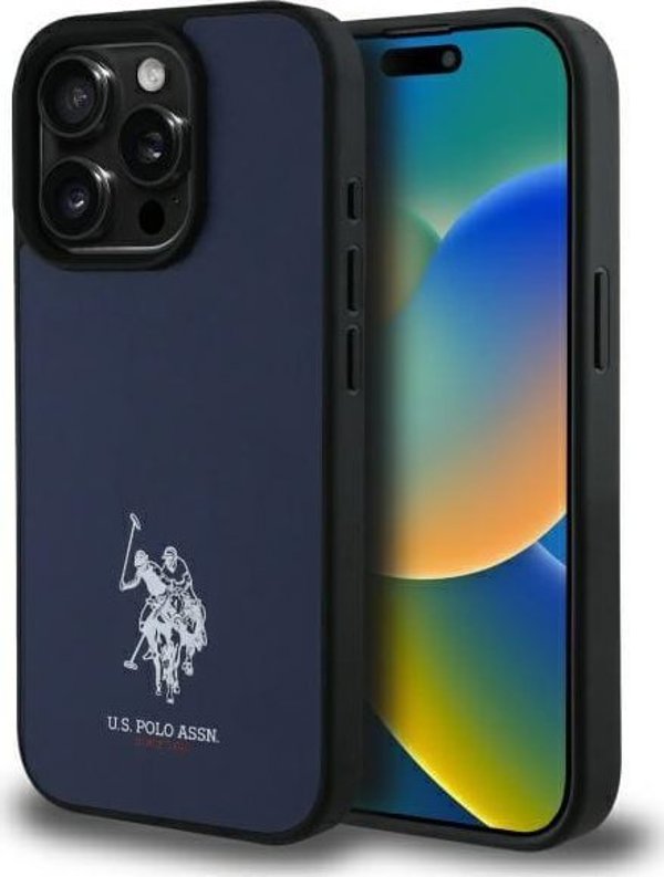 US Polo USHCP15XPGEV iPhone 15 Pro Max 6,7" δερμάτινο κεντημένο DH χρώμα