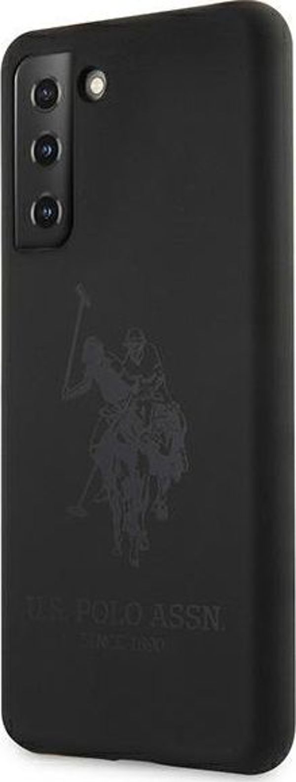 U.S. Polo Assn. Θήκη Smartphone S21 G991, Silicone On Tone, Μαύρη