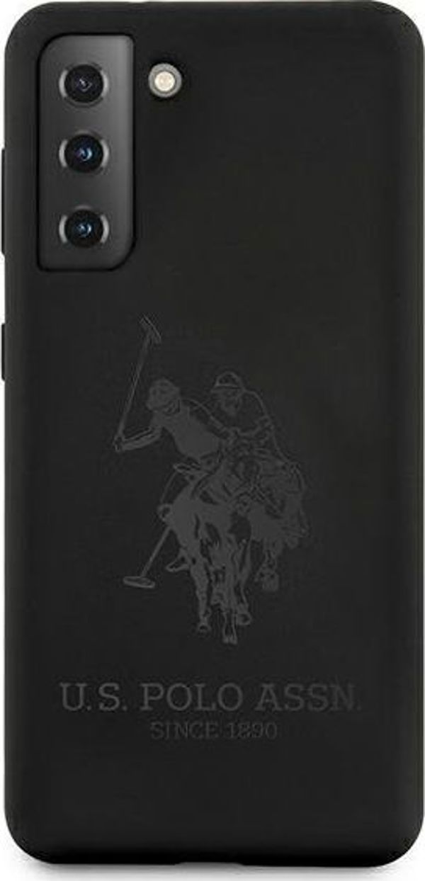 U.S. Polo Assn. Θήκη Smartphone S21 G991, Silicone On Tone, Μαύρη