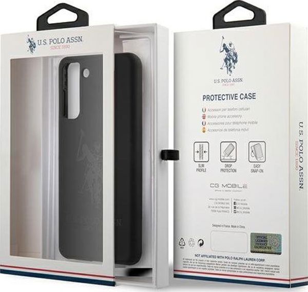 U.S. Polo Assn. Θήκη Smartphone S21 G991, Silicone On Tone, Μαύρη