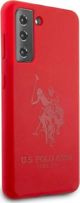 U.S. Polo Assn. Θήκη Smartphone S21 G991, Σιλικόνης, Κόκκινο