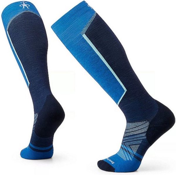 U'S Ski Targeted Cushion OTC Socks, J96 | laguna blue, XL
