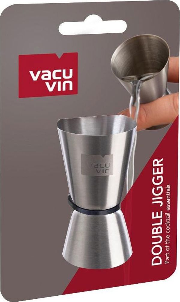 Vacu Vin Μεζούρα Κοκτέιλ Διπλής Όψεως από Ανοξείδωτο Ατσάλι 15/30ml