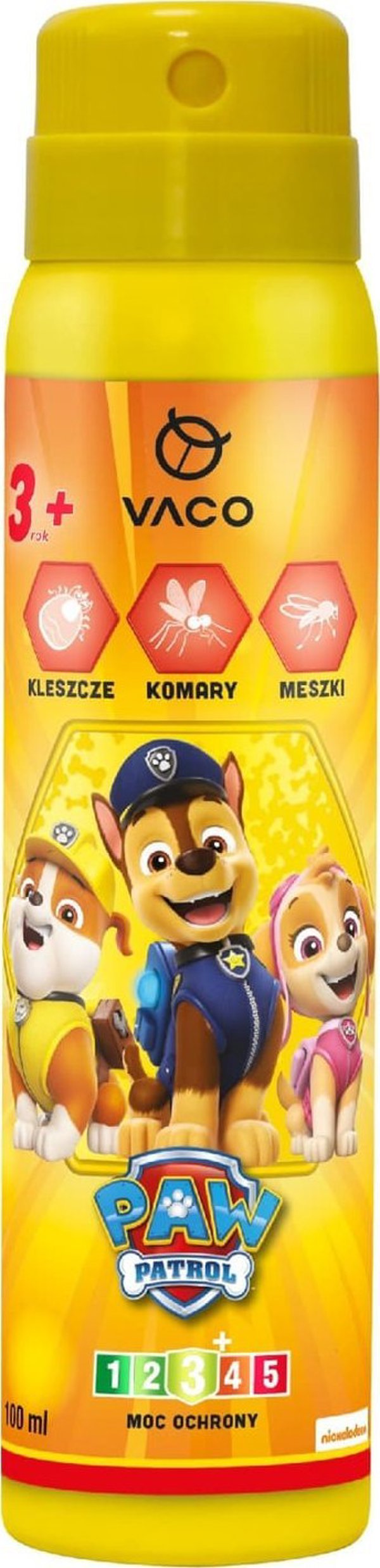 Vaco VACO Paw Patrol Spray na komary,kleszcze i meszki -  dla dzieci (3+) 100ml