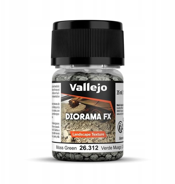 Vallejo: 26.312 - Diorama FX - Landscape Textures - Moss Green (2-5 mm)