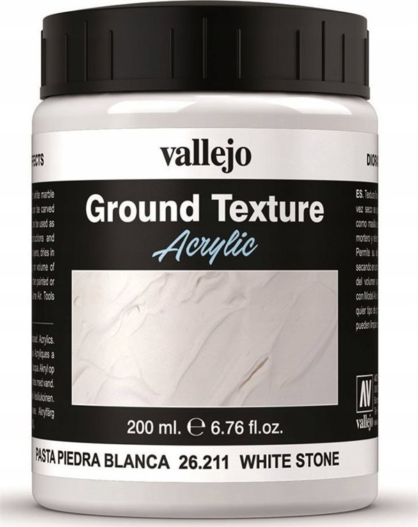Vallejo Diorama FX Ground Textures - White Stone, 200ml - Υλικό Δημιουργίας Διοραμάτων