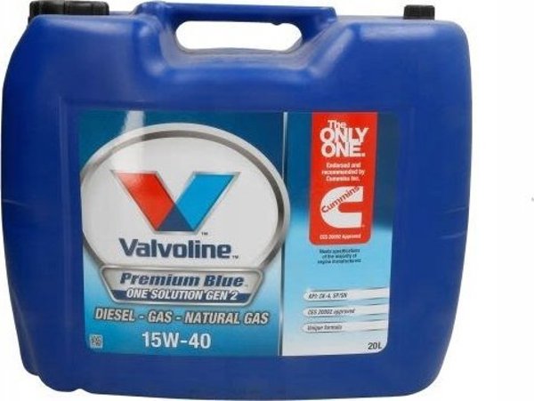Valvoline Alyva varikliui PREMIUM Mėlynas ONE SOL GEN2 15W40 20L, Valvoline